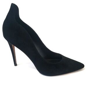TopShop | Black Suede Leather High Heels